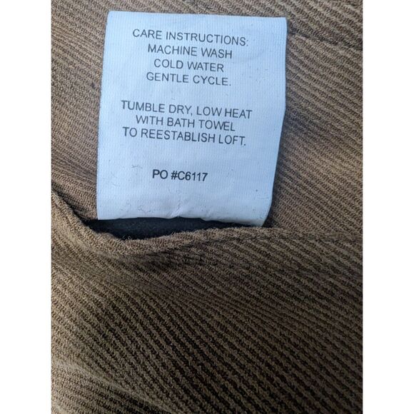 Outback Trading Company Jacket Mens XL Camel Tan Reversible Down Quilted - Picture 11 of 11